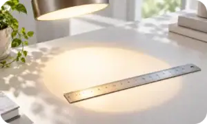 Measuring the light output needed from a battery-powered lamp at home